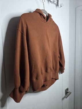 Abercrombie & Fitch Soft A&F Collection Brown Cropped Hoodie